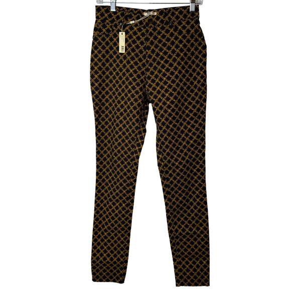 Sioni Pants - NWT Sioni Chic Skinny Leggings Black & Gold Size Medium